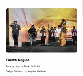 Fuerza regida concert