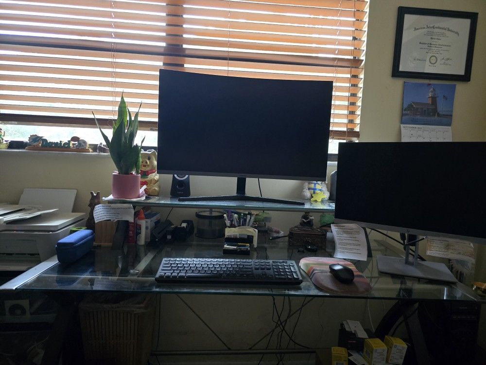 Glass Computer Desk Only