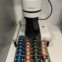 Breville Nespresso Vertuo Coffee Machine + Capsule Drawer + New Descaling Kit + Capsules 