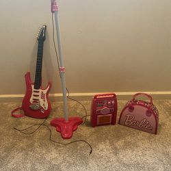 Barbie Guitar And Microphone Set