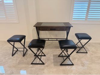 Bar Table Set w/ 4 Stools – $250 OBO