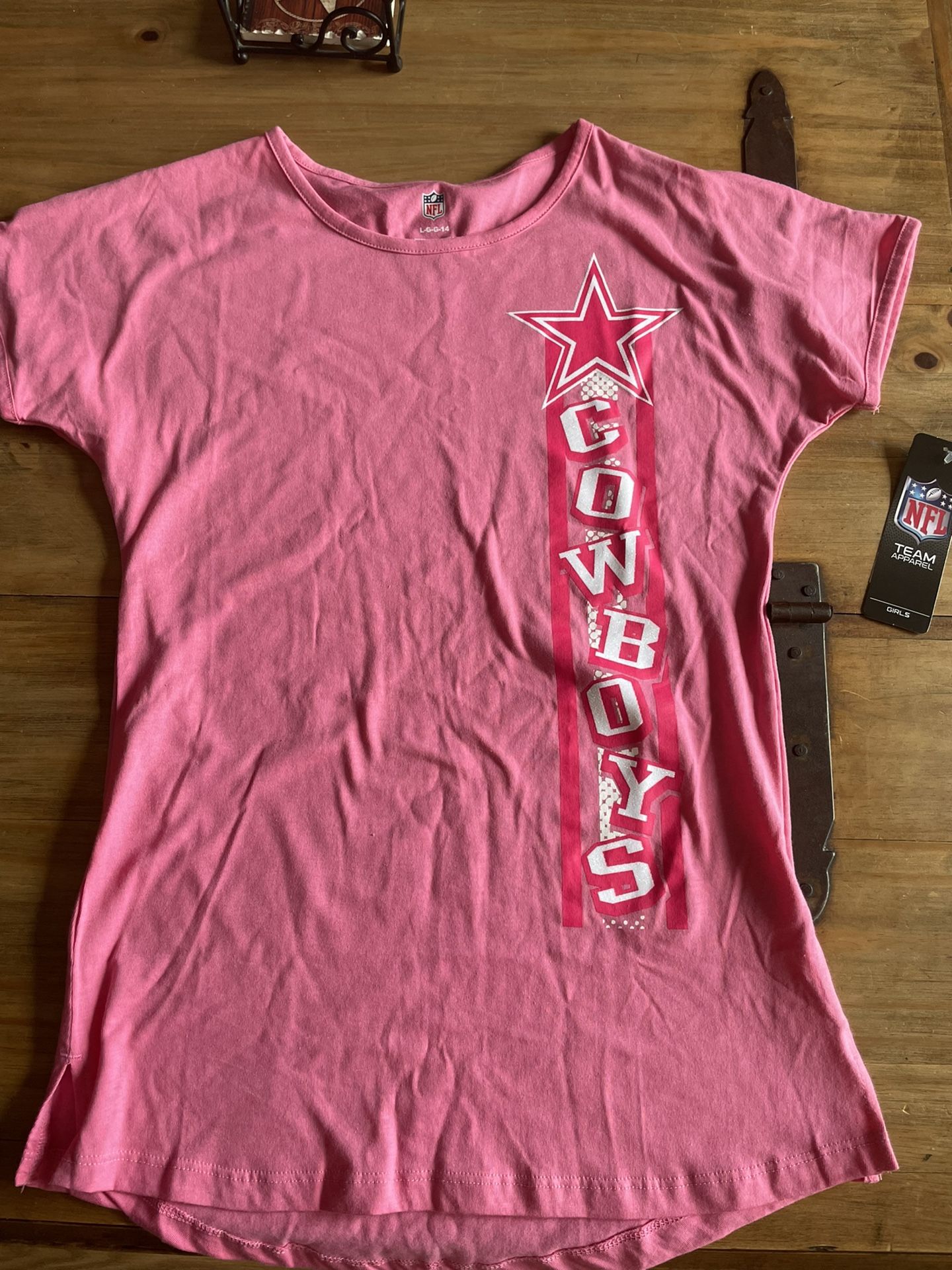 Girls Dallas Cowboys T-Shirt Large Size 14