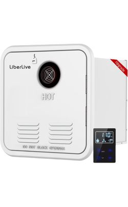 RV Tankless Water Heater Propane, On Demand Instant Propane Gas RV Tankless Hot Water Heater with 15 x 15 inch Door, DC 12V, 55000 BTUs 3.9 GPM, Compa