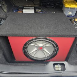 Kicker Cvr 15 With Brand New Ported Box