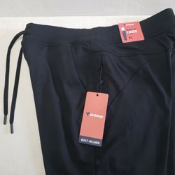 Bird Dogs Mens Size XL,L,M Performance Lined Sweatpants Jet Black Joggers $119 msrp