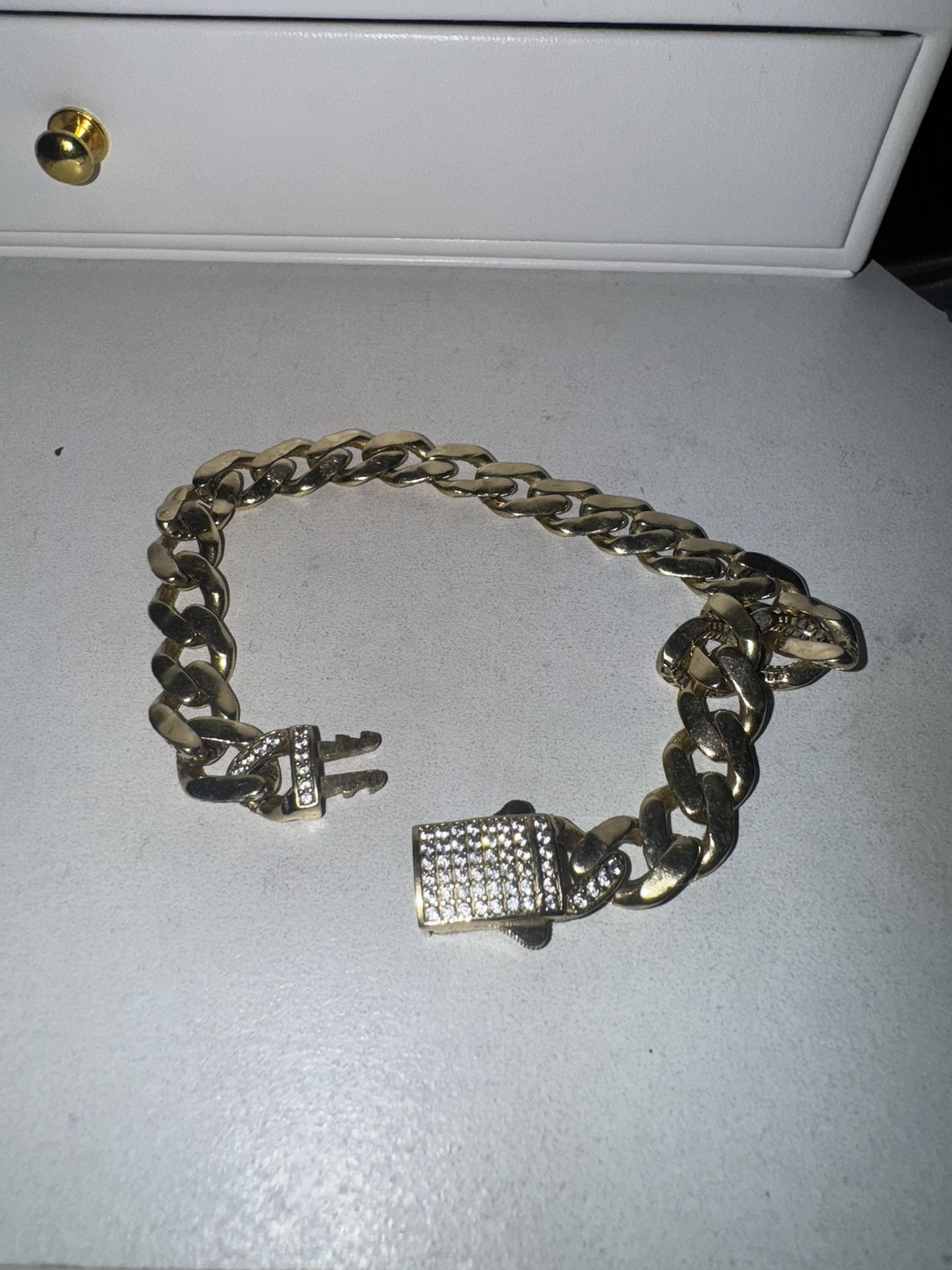 14k Gold Cuban Bracelet 14g