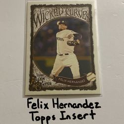 Felix Hernandez Seattle Mariners All-Star Pitcher Topps Short Print Insert Card. 