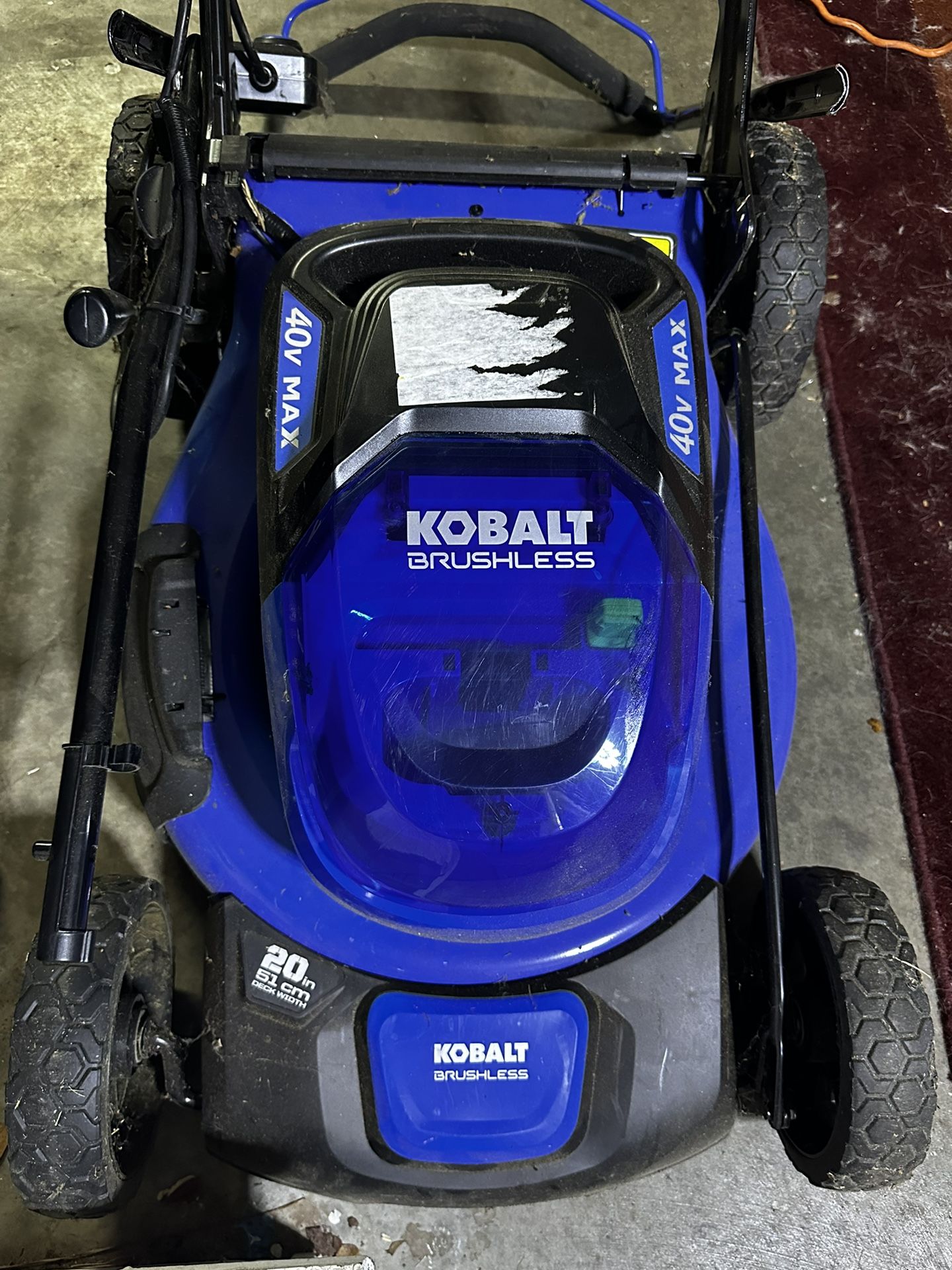 Working 40volt Kobalt Mower For Parts Or To Fix