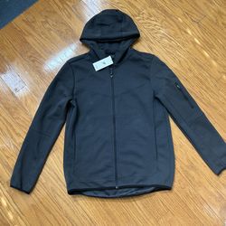 NWT Primatk men’s charcoal hooded full zip active jacket size M