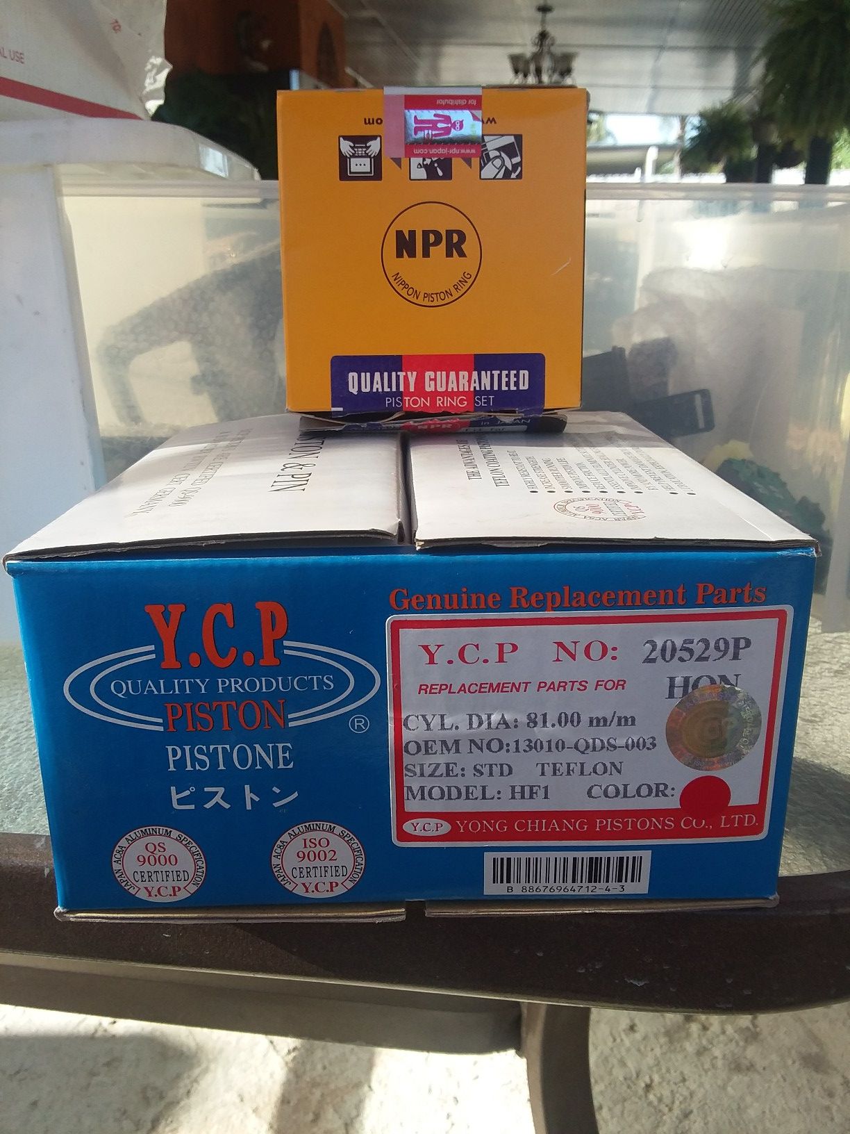 HIGH Compression YCP Pistons B18b1 And NIppon Pistón Rings