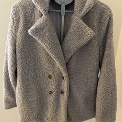 Button Front Pocket Coat -Size Large