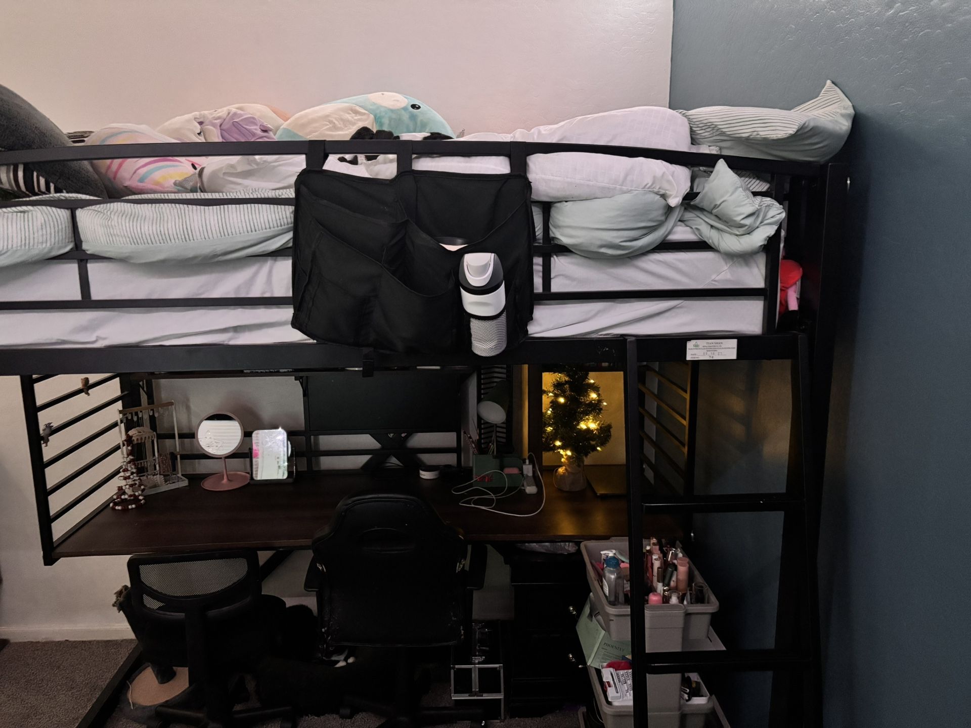 Metal Bunk Bed With Desk