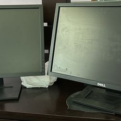 Two Dell LCD 17 Inch