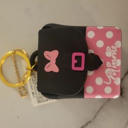 Minnie Mouse Silicone Keychain Pouch 