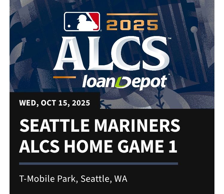 Mariners ALCS Tickets Game 3 Home Game 1