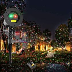 Christmas Laser Light Projector Red and Green Star Laser Lights Show with Timer for Outdoor Decorations Waterproof Landscape Lighting for Christmas an