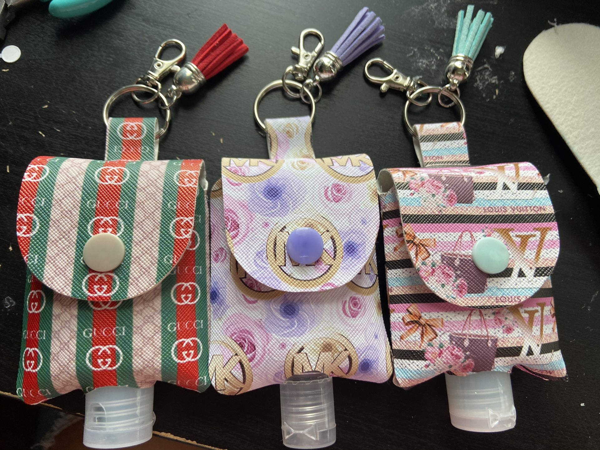 Hand Sanitizer Holder Keychain