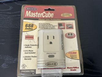 Belkin F5c594-Tel 688 Joules Mastercube Phone Line Protection