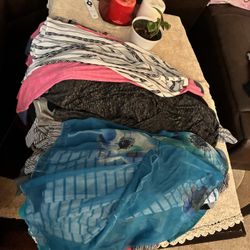 I have a little bit of everything women's clothing mostly shirts but some pants from sizes 1X-4X/5X.   Shirts are between $10 and $15 each, pants are 