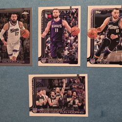 2025-26 Topps Basketball Sacramento Kings 4-Card Lot - Sabonis, Raynaud RC, Beam