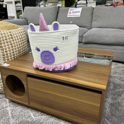 Unicorn Woven Rope Storage Basket 🧺 
