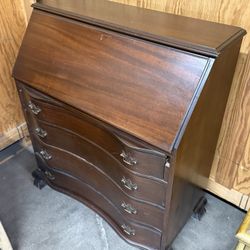 Vintage Style Winthrop Drop Front Secretary