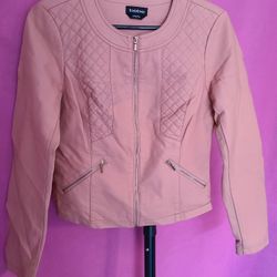 Bebe - Pink Leather Jacket - SZ S