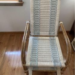 Beautiful rattan lounge chair Reclining with extended footrest