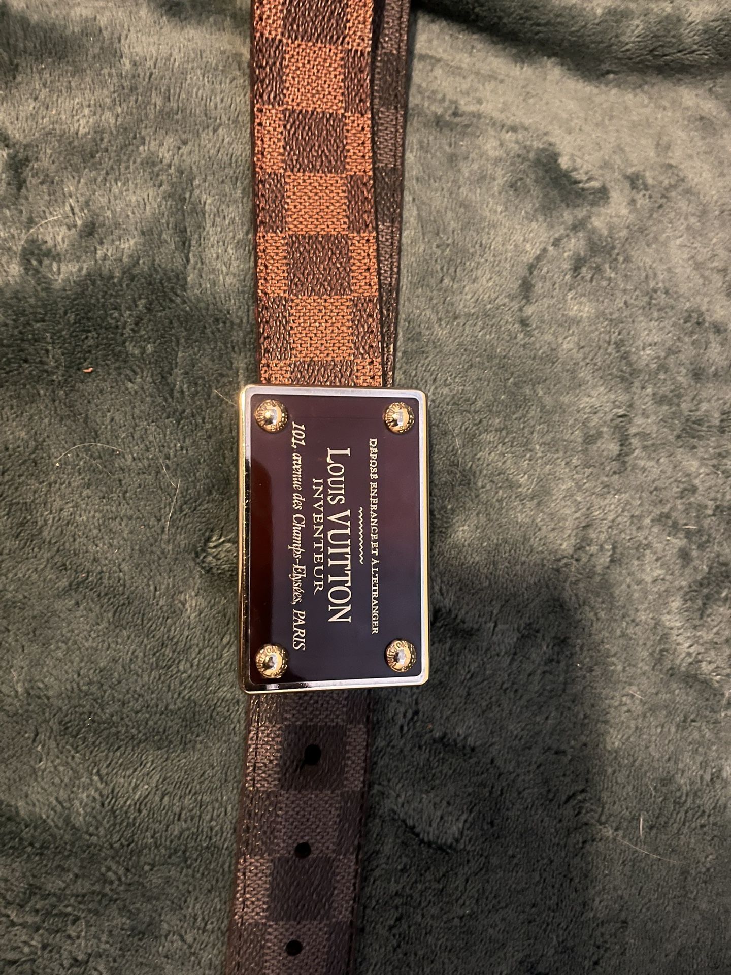 Authentic LV Louis Vuitton INITIALES 30MM REVERSIBLE BELT brown and red  size 75cm (30 in) for Sale in Jupiter, FL - OfferUp