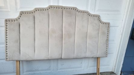 Queen velvet headboard