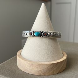 Ornate Gemstone Cuff Bracelet ( firm on price )