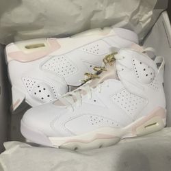 Nike Air Jordan 6 retro Retros Gold Women SIZE 10.5 W Size Sz 9 M DS $175