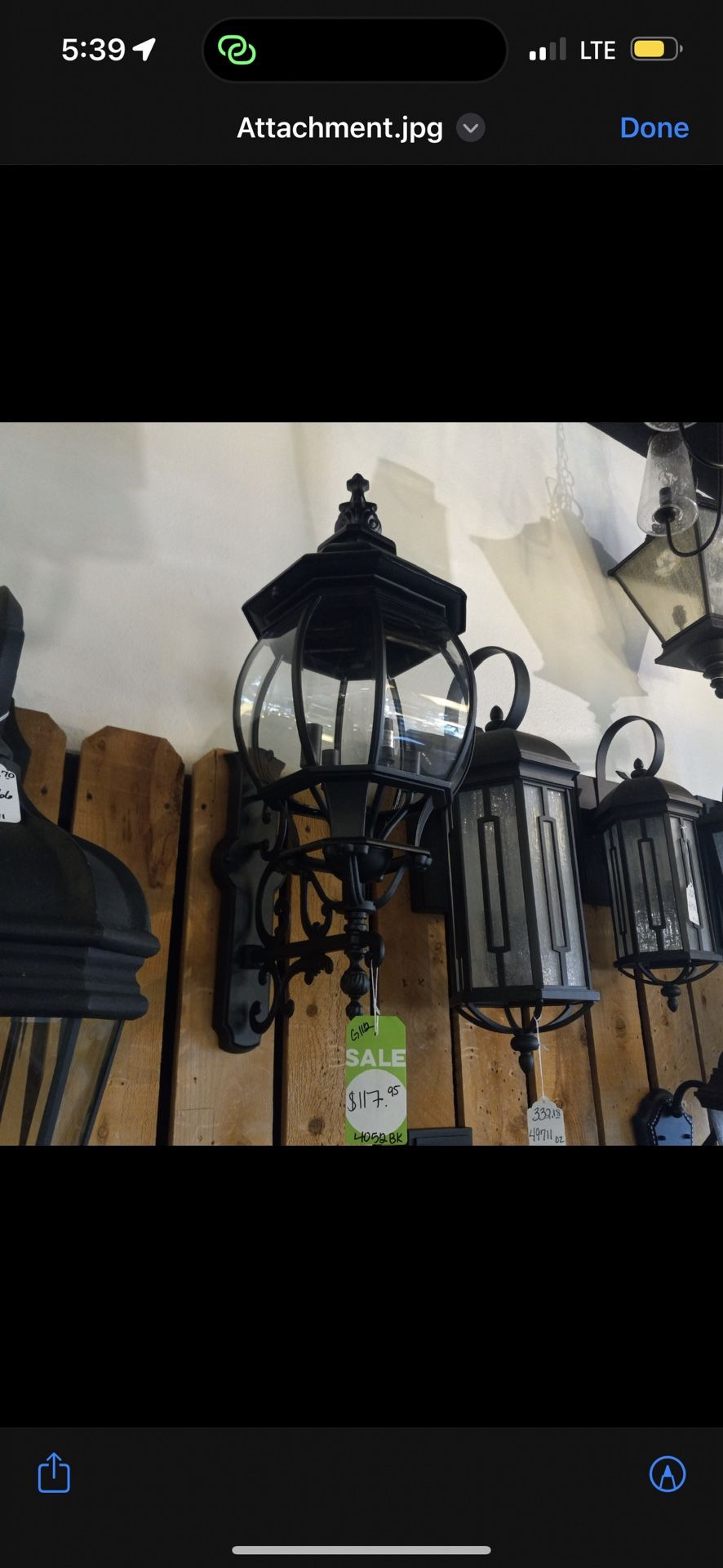 2 Outdoor Lamps 150$