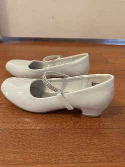 Girl Maryjane Dress Shoes White Size 6