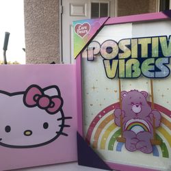 Hello kitty fridge and poster
