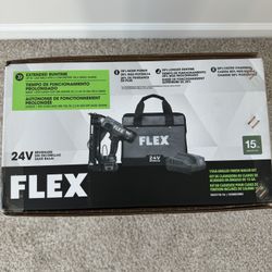 FLEX 24V Brushless Cordless 15 Gauge Angled Finish Nailer Kit
