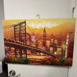 Brooklyn bridge painting 