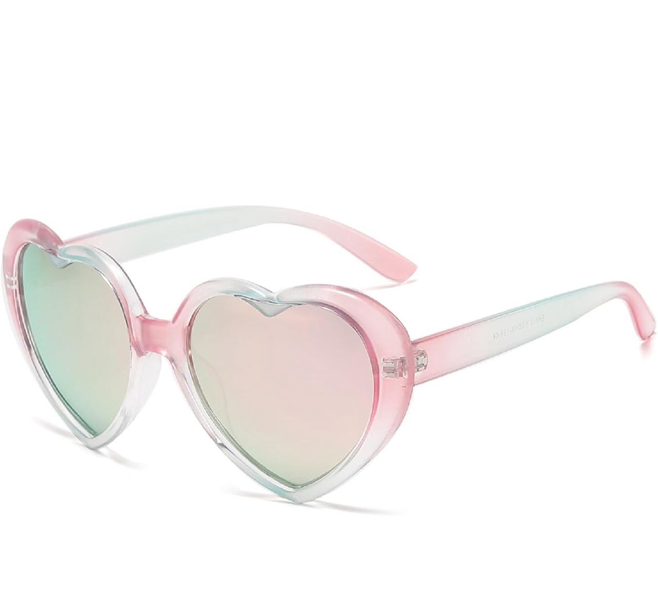 Heart Polarized Sunglasses Cute Sunglasses for Children Aged 3 to 18 Years Old, Perfect for Beach Vacations