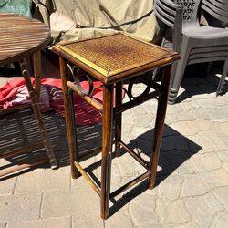 🎋Premium Bamboo / Rattan Accent Table