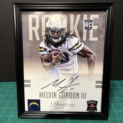 Melvin Gordon Autographed Signed San Diego Chargers Framed Photo