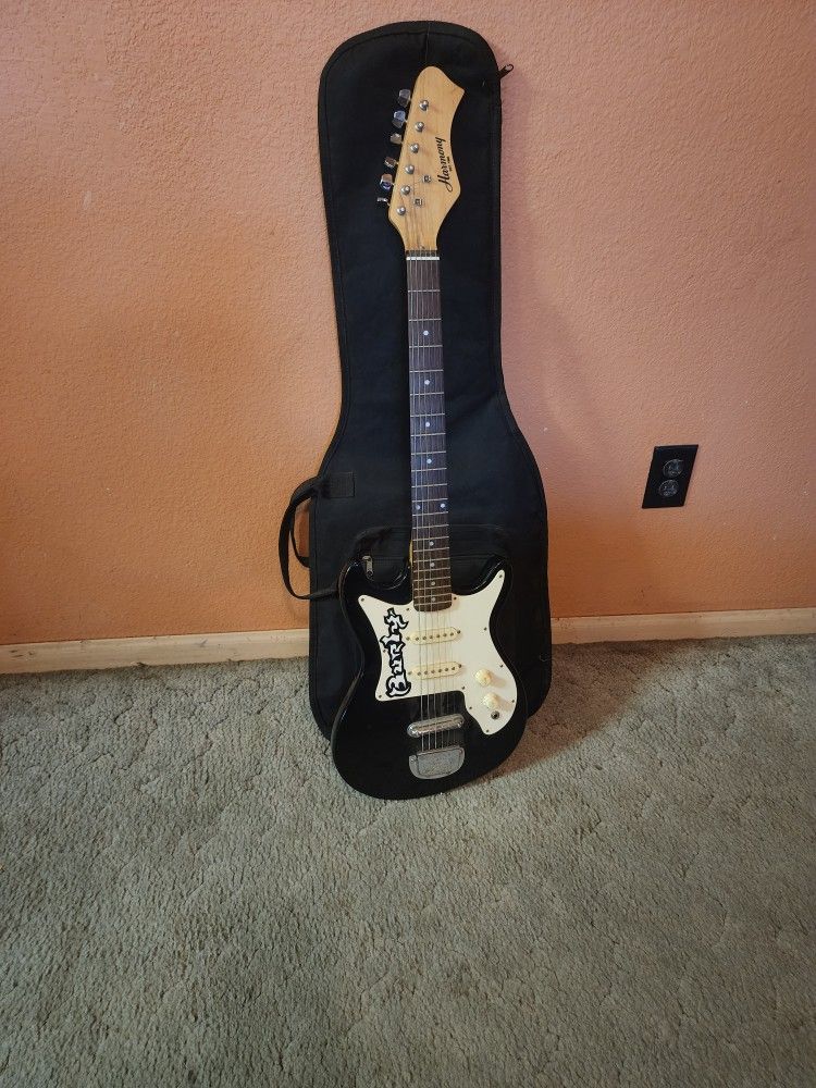 Harmony Electric Guitar With Gig Bag
