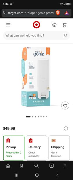 Genie diaper pale with lots of bags