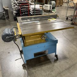 Table saw On rolling stand