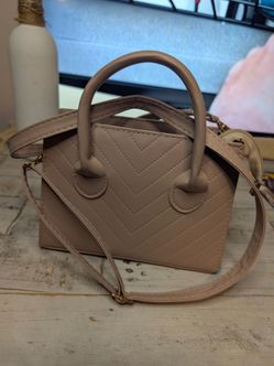 Blush Pink Quilted Mini Handbag