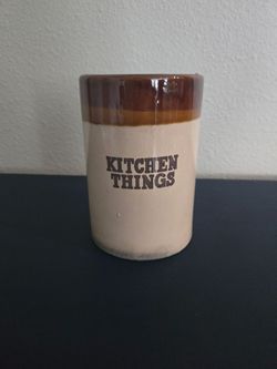 Vintage 1970's Kitchen Utensil Holder.