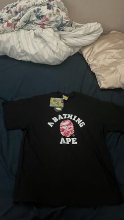 BAPE A Bathing Ape Black Graphic Tee