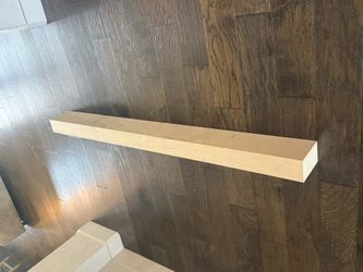 6’ Long x 7”wide x 4” Tall Unfinished Wood Floating Mantel Box Shelf