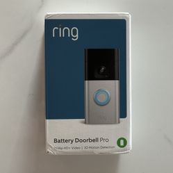 Ring Battery Doorbell Pro Video Doorbell - Satin Nickel