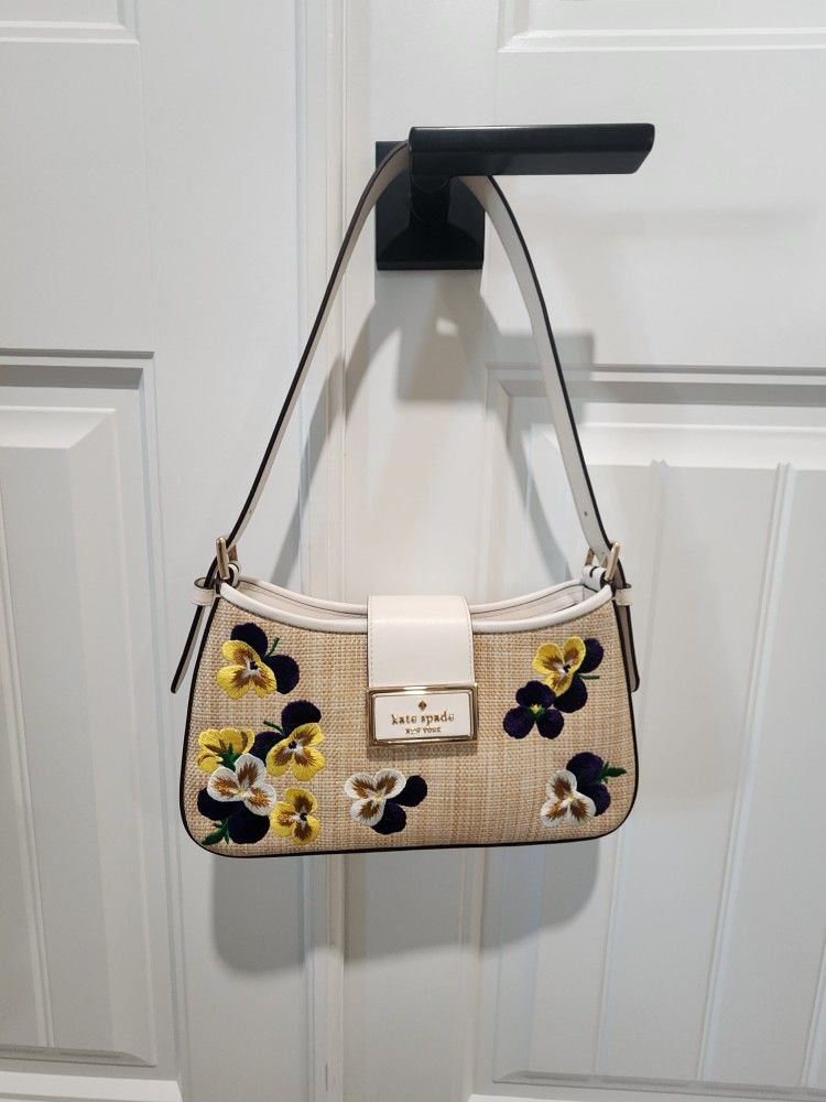 Kate Spade Reegan Pansy Toss Small Shoulder Bag