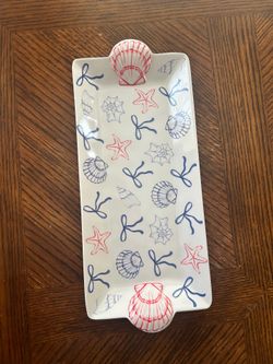 NEW blueberry cove plate 14.25x6.75”